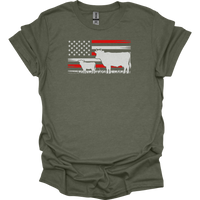 Usa Cow Farm - Heather Military Green