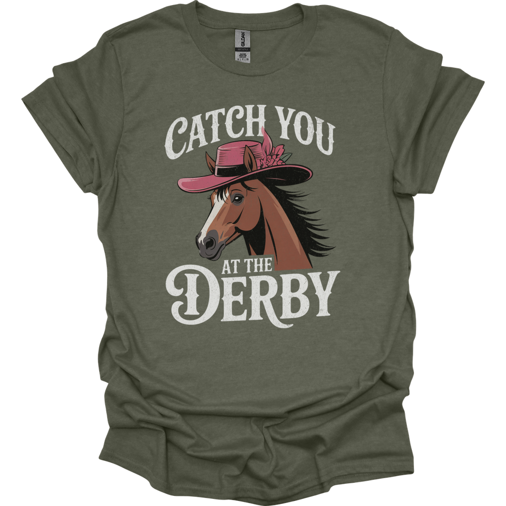 Catch You At The Derby - Heather Military Green