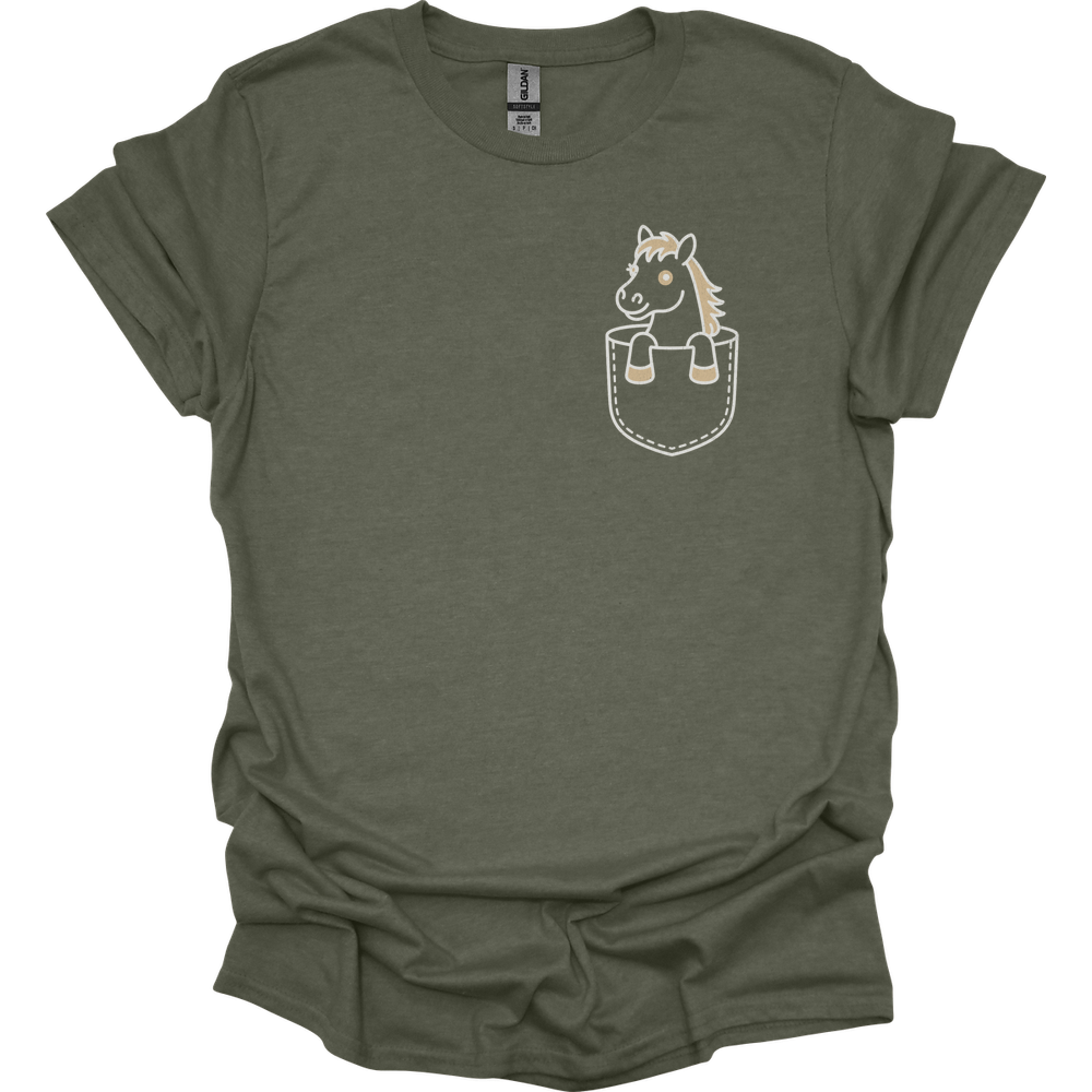 Horse In Pocket - Heather Military Green