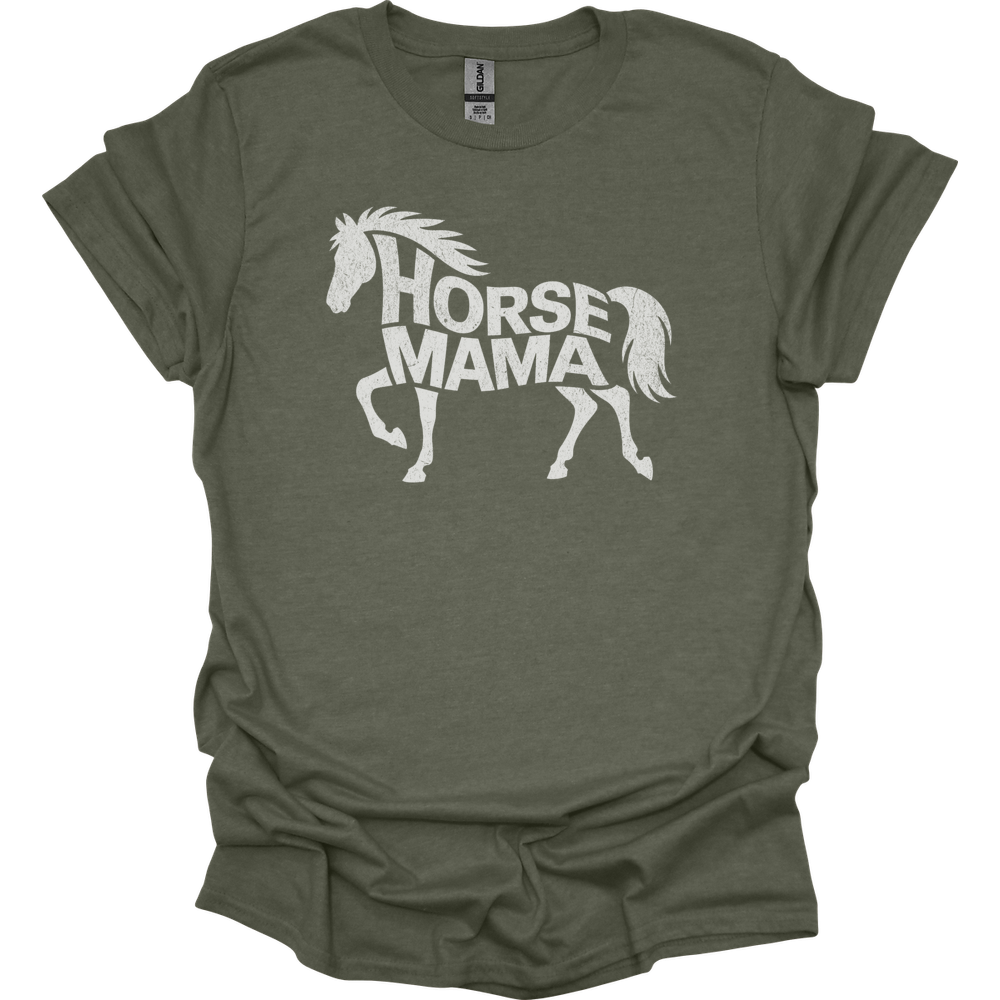 Horse Mama - Heather Military Green