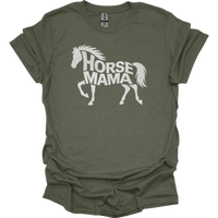 Horse Mama - Heather Military Green