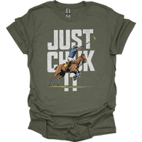 Just Chuk It Polo - Heather Military Green
