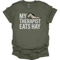 My Therapist Eats Hay - Heather Military Green