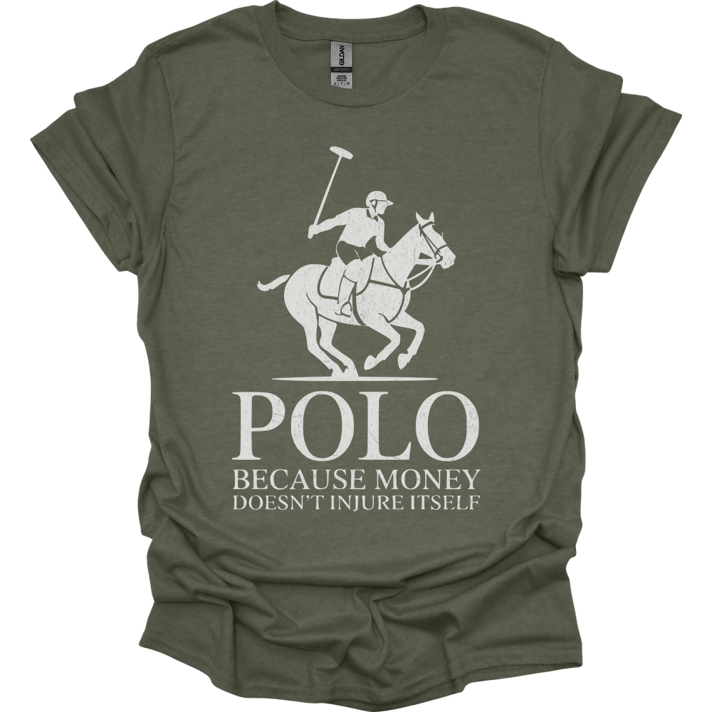 Polo Cause Money Doesnt Injure Itself - Heather Military Green