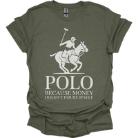 Polo Cause Money Doesnt Injure Itself - Heather Military Green