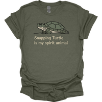 Snapping Turtle Is My Spirit Animal - Heather Military Green