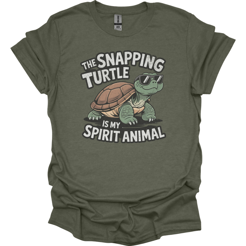 The Snapping Turtle Is My Spirit Animal - Heather Military Green