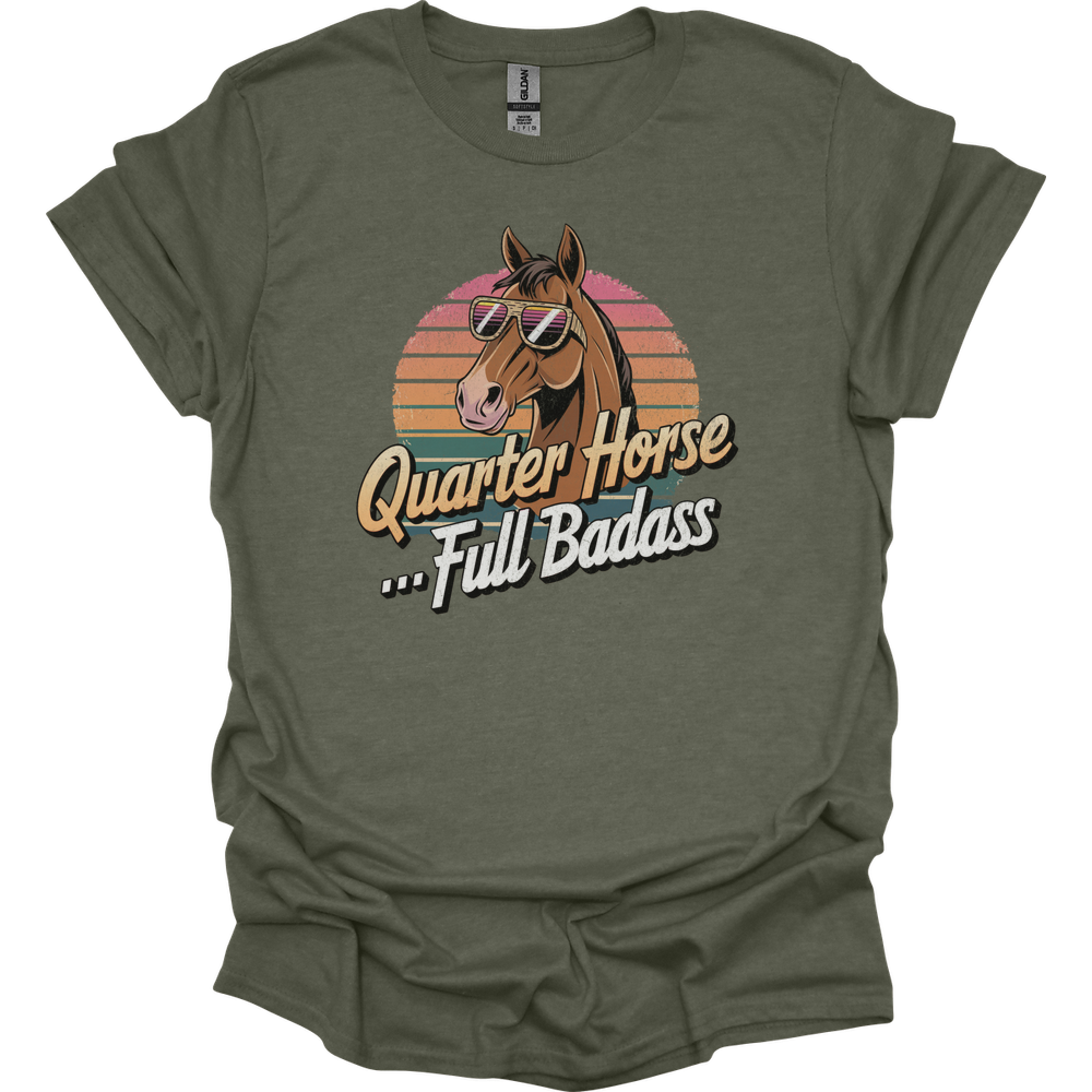 Quarter Horse Full Badass - Heather Military Green