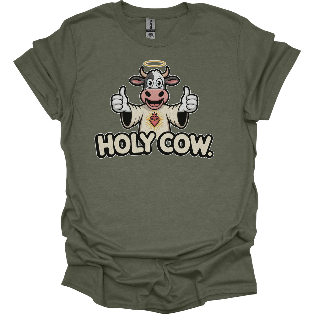 Holy Cow Adult - Heather Military Green