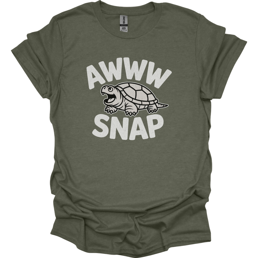Aww Snapping Turtle Adult Dark - Heather Military Green