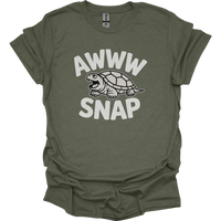 Aww Snapping Turtle Adult Dark - Heather Military Green