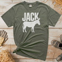 Jack Ass (Adult Unisex Tee) - Heather Military Green