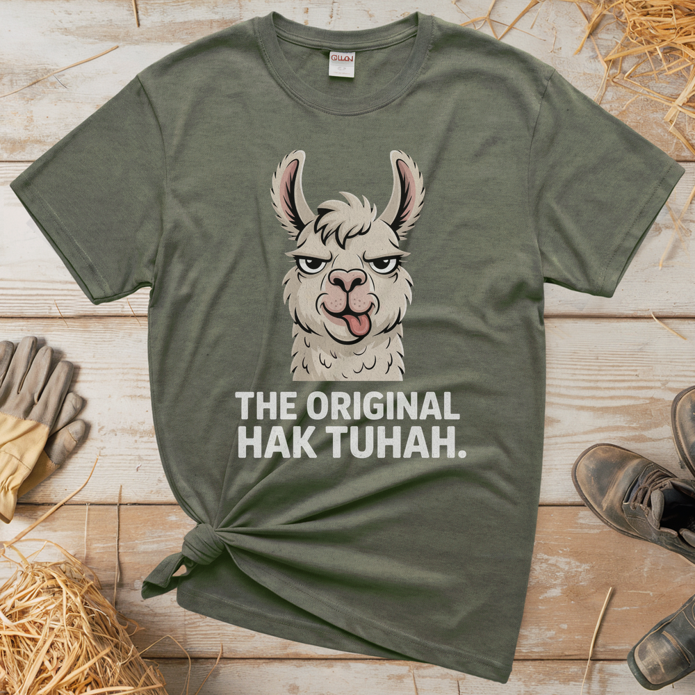 The Original Hawk Tuhah (Adult Unisex Tee) - Heather Military Green