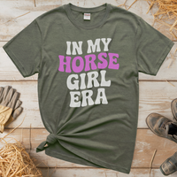 Horse Girl Era Tee - Heather Military Green