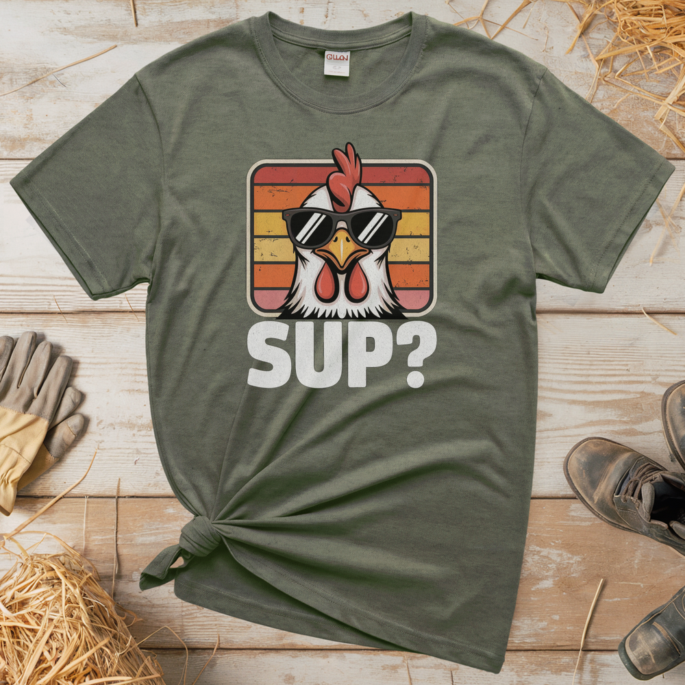 Sup Adult Tee - Heather Military Green