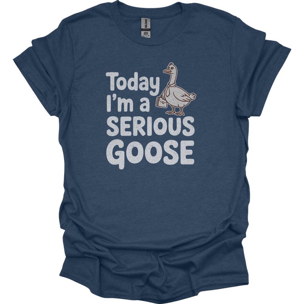Today Im A Serious Goose - Heather Navy