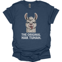 The Original Hawk Tuhah (Adult Unisex Tee) - Heather Navy