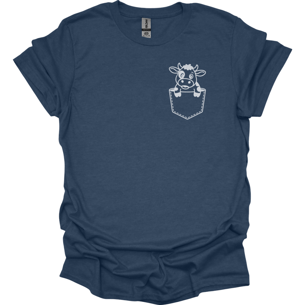 Cow In Pocket - Heather Navy
