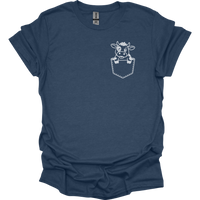 Cow In Pocket - Heather Navy