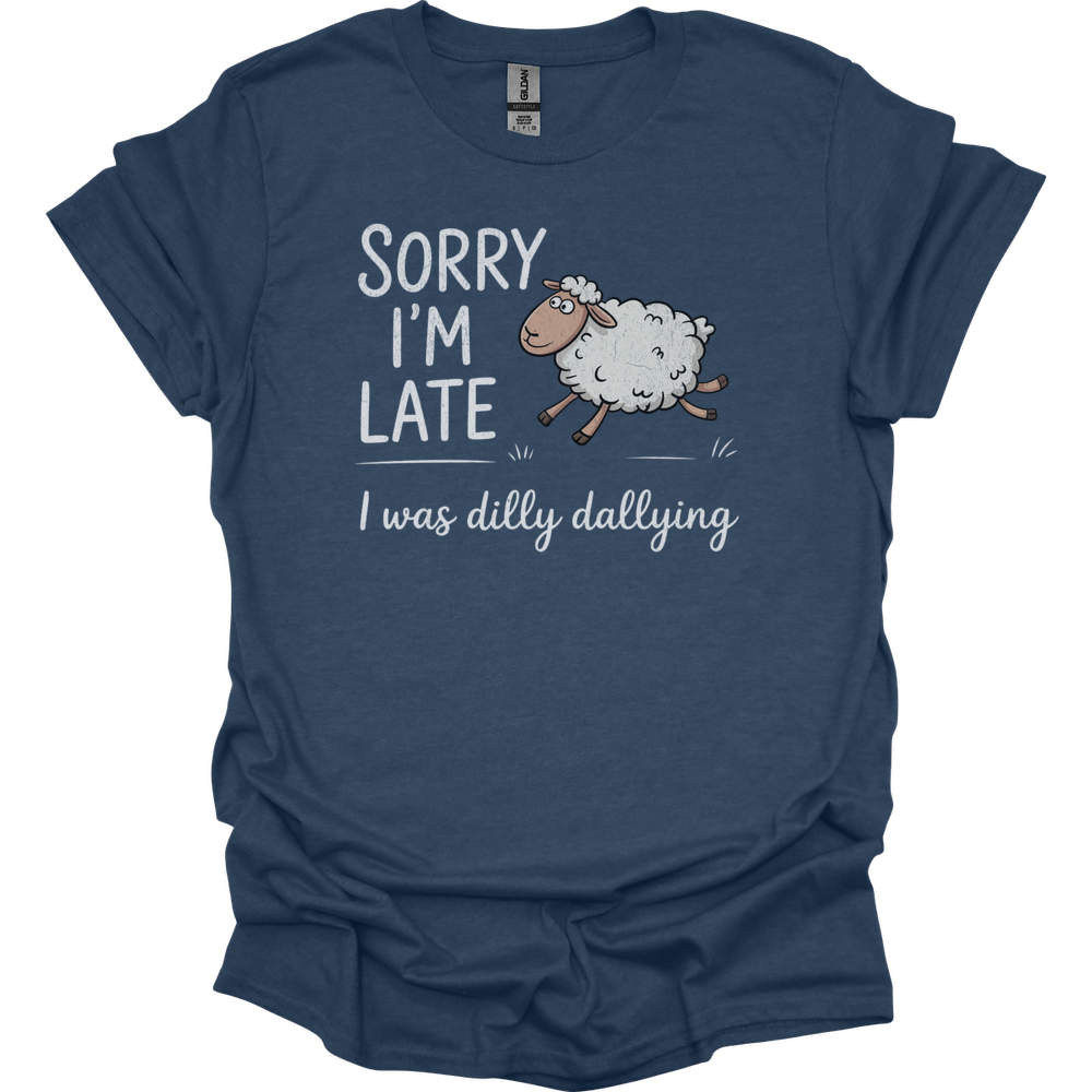 Dilly Dallying Sheep - Heather Navy