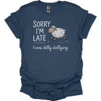 Dilly Dallying Sheep - Heather Navy