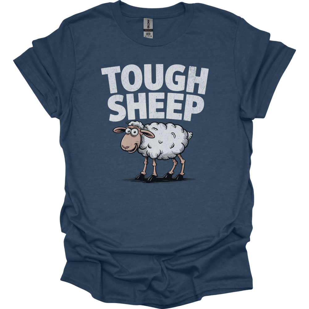 Funny Tough Sheep - Heather Navy