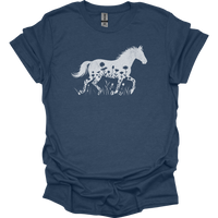 Flower Horse - Heather Navy