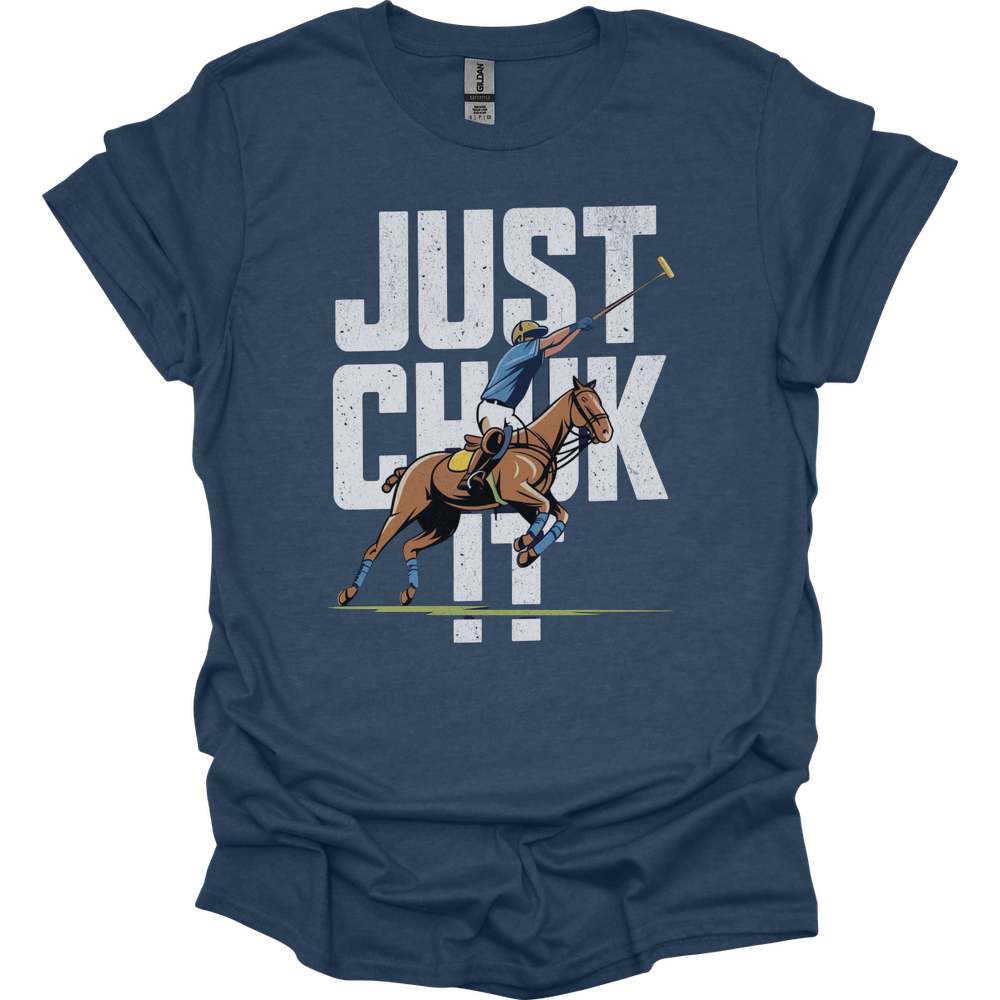 Just Chuk It Polo - Heather Navy