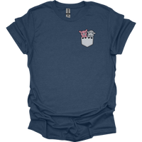 Sheep And Pig In Pocket - Heather Navy