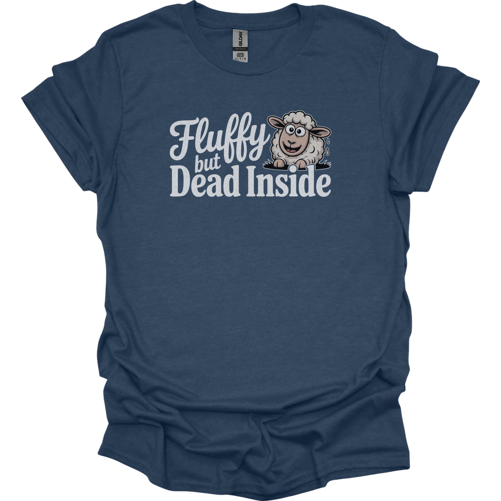 Fluffy But Dead Inside Adult Dark - Heather Navy