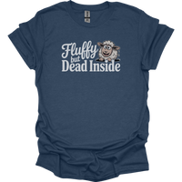 Fluffy But Dead Inside Adult Dark - Heather Navy