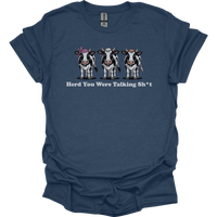 Herd You Were Talking Cows - Heather Navy