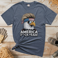 American Patirot Eagle (Adult Unisex T-Shirt) - Heather Navy