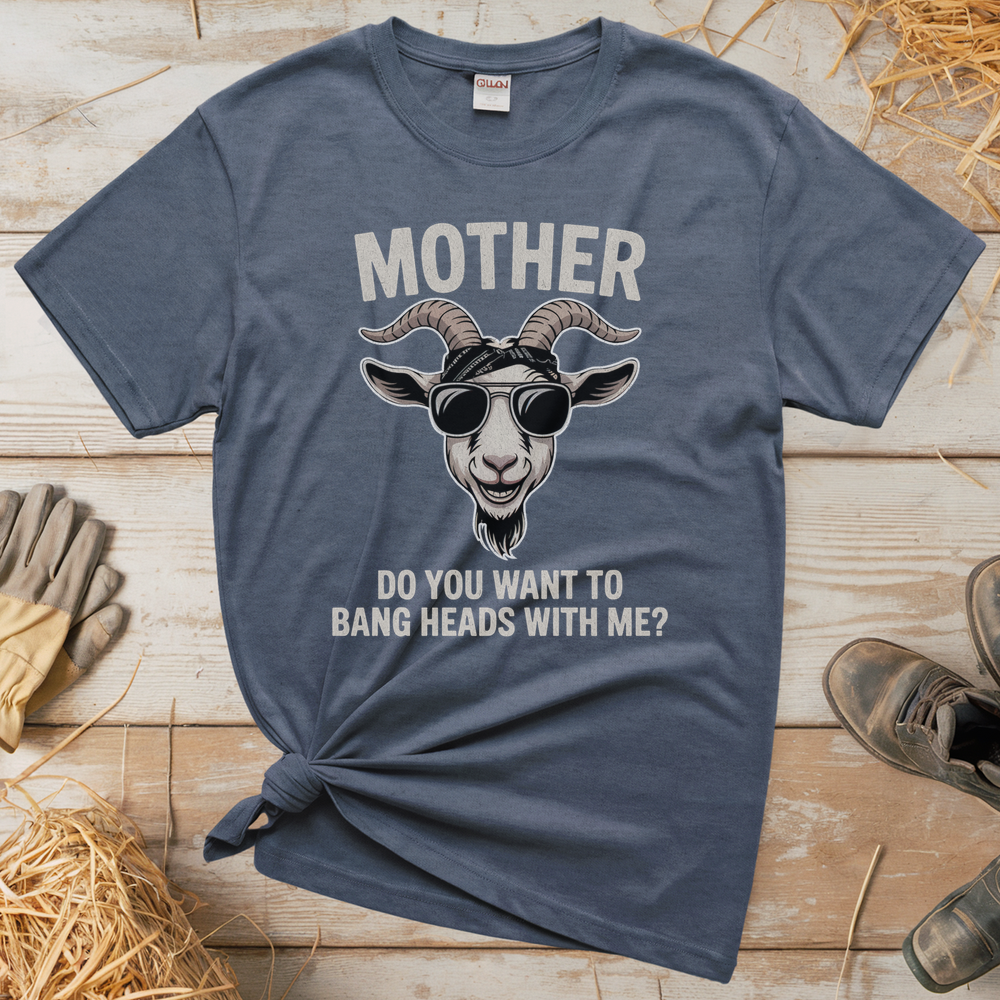 Do You Want To Bang Heads With Me (Adult Unisex T-Shirt) - Heather Navy