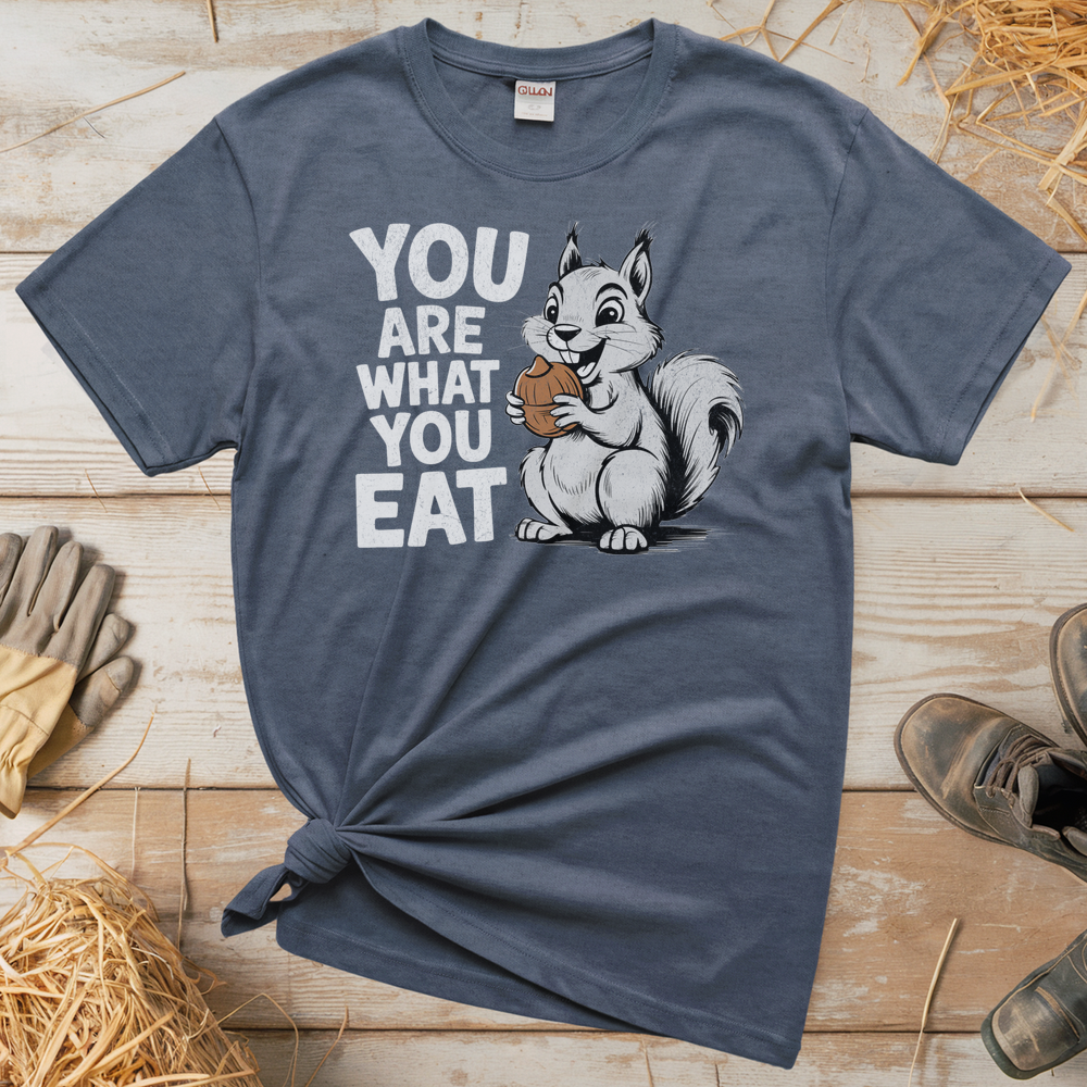 You Are What You Eat Nuts (Adult Unisex Tee) - Heather Navy