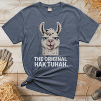 The Original Hawk Tuhah (Adult Unisex Tee) - Heather Navy