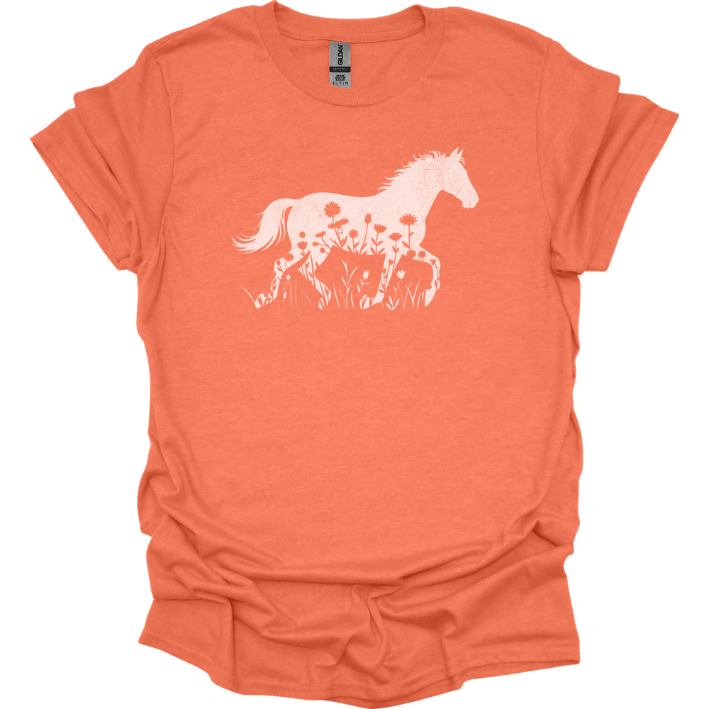 Flower Horse - Heather Orange