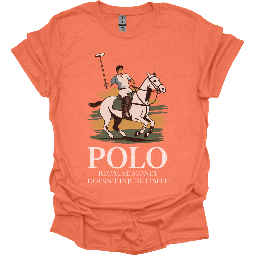 Polo Because Money Doesnt Injure Itself - Heather Orange