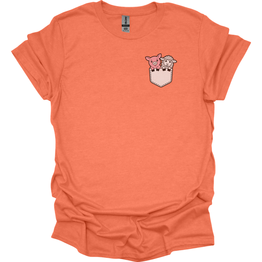 Sheep And Pig In Pocket - Heather Orange