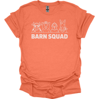 Barn Squad Adult Unisex Tee - Heather Orange