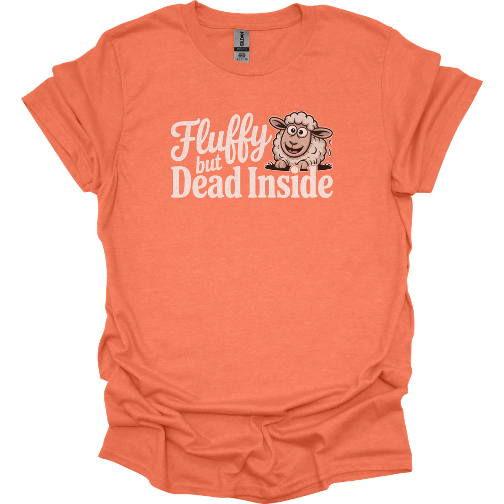 Fluffy But Dead Inside Adult Dark - Heather Orange