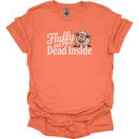 Fluffy But Dead Inside Adult Dark - Heather Orange