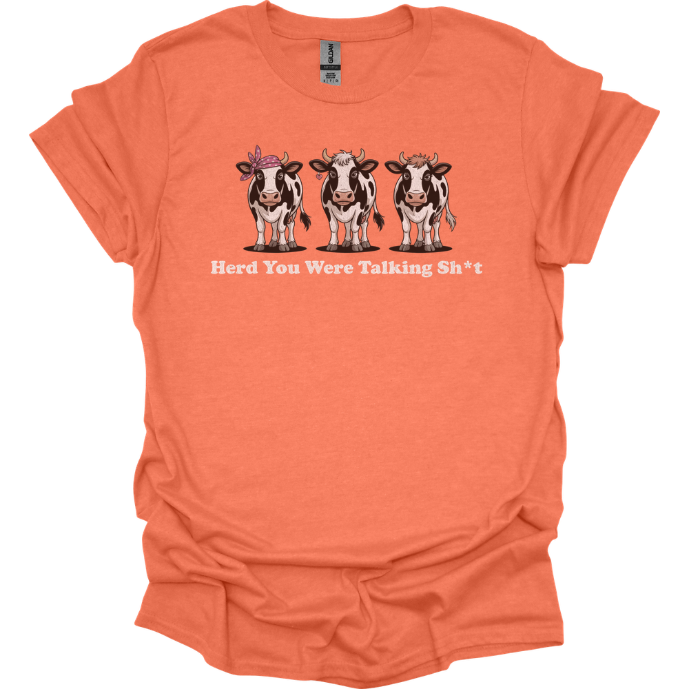 Herd You Were Talking Cows - Heather Orange