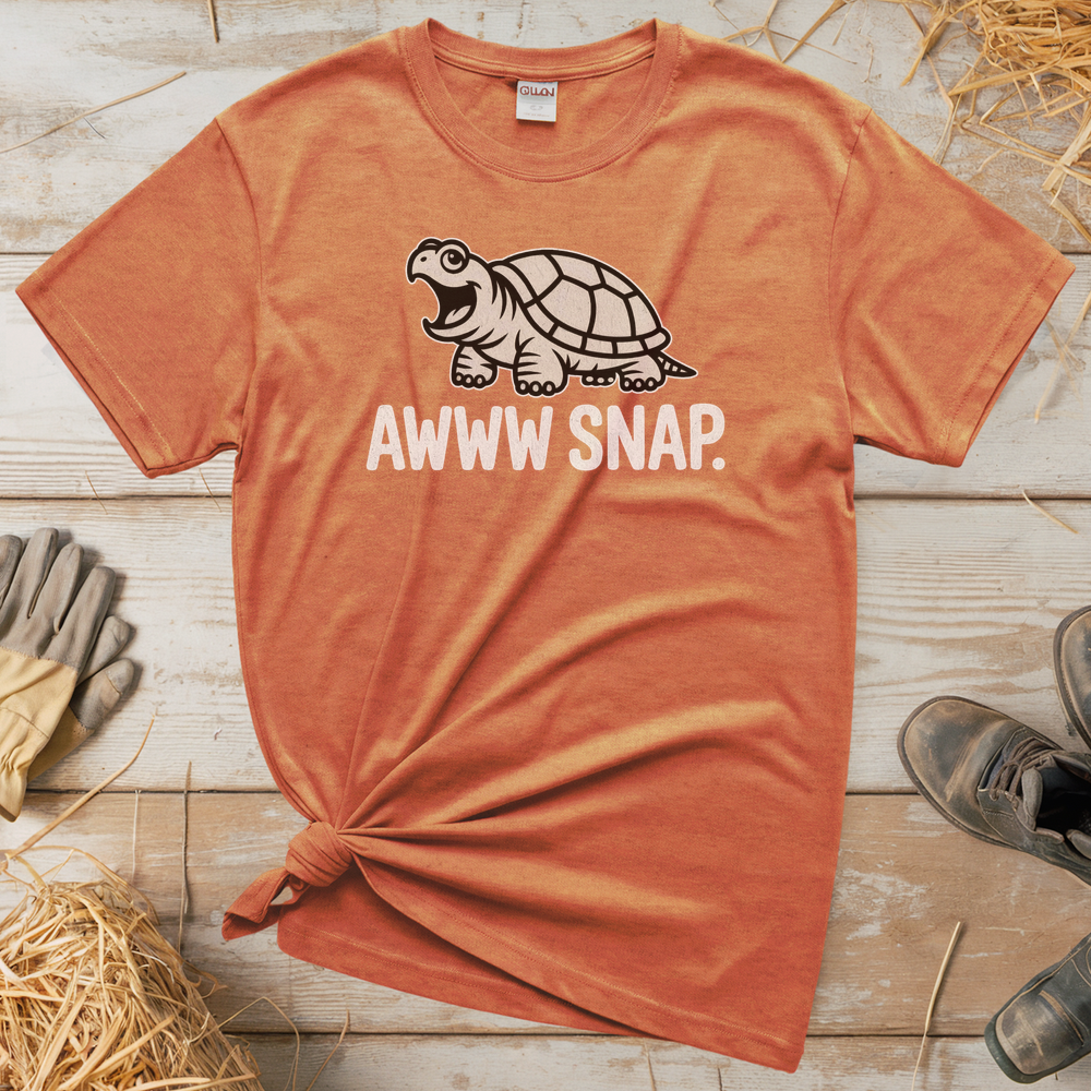 Awww Snap (Adult Unisex Tee) - Heather Orange