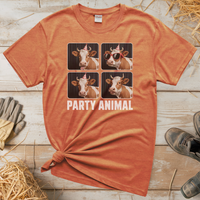 Party Animal (Adult Unisex Tee) - Heather Orange