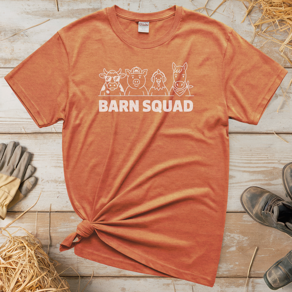 Barn Squad (Adult Unisex Tee) - Heather Orange