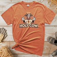 Holy Cow Adult (Unisex Tee) - Heather Orange