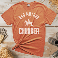 Bad Mother Chukker Horse Polo (Adult Unisex Tee) - Heather Orange
