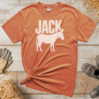 Jack Ass (Adult Unisex Tee) - Heather Orange