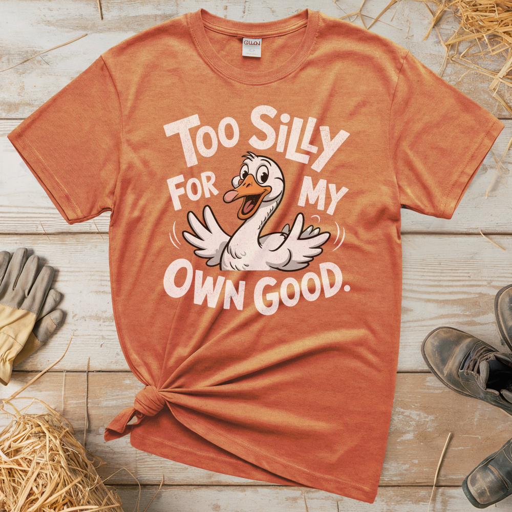 Silly Goose (Adult Unisex Tee) - Heather Orange